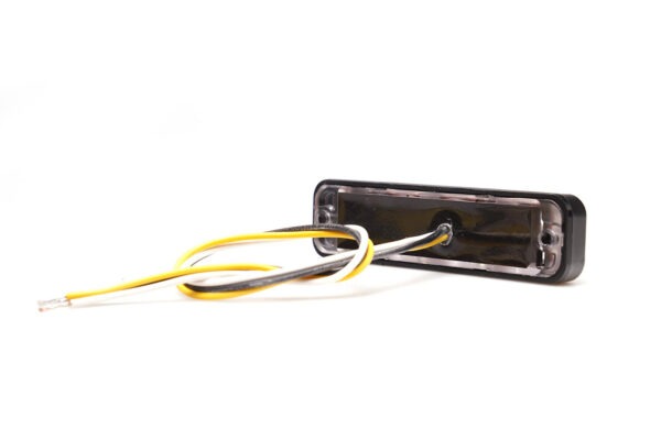 W285 - Gult LED blitzblink med 18 LED´er i sort plast hus. 3 meter kabel. Kan synkroniseres - Billede 3