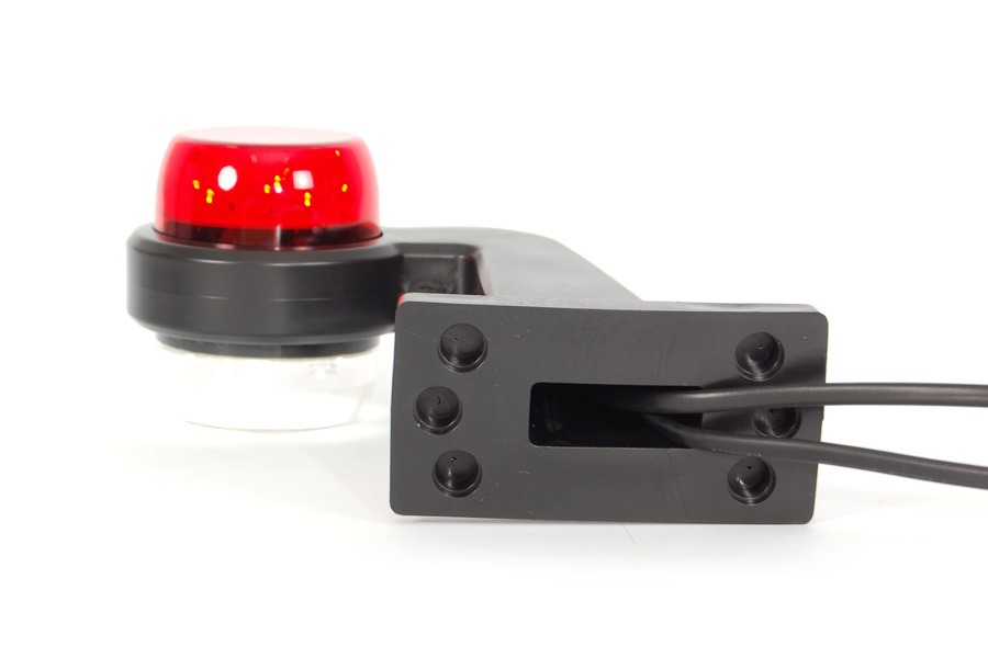 W74.1 - Højre LED slingrelygte med rødt og hvidt / klart glas. ADR godkendt. 5 meter kabel. - Billede 2