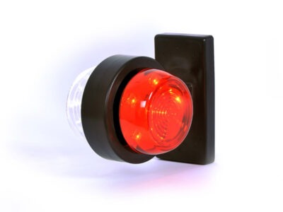 W74.2. - LED slingrelygte med rødt og hvidt / klart glas. ADR godkendt. 5 meter kabel.