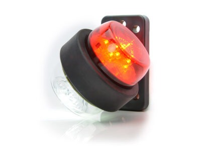 W74.2A - LED slingrelygte med rødt og hvidt / klart glas. ADR godkendt. 5 meter kabel. Lygtehus kan roteres.