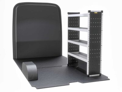 Enkelt fag med 4 vinkelrette hylder H1549 X B1250